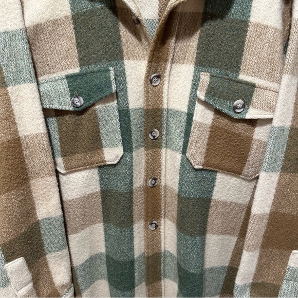 Vintage Amana Woolen Plaid Shacket - Picture 3 of 10